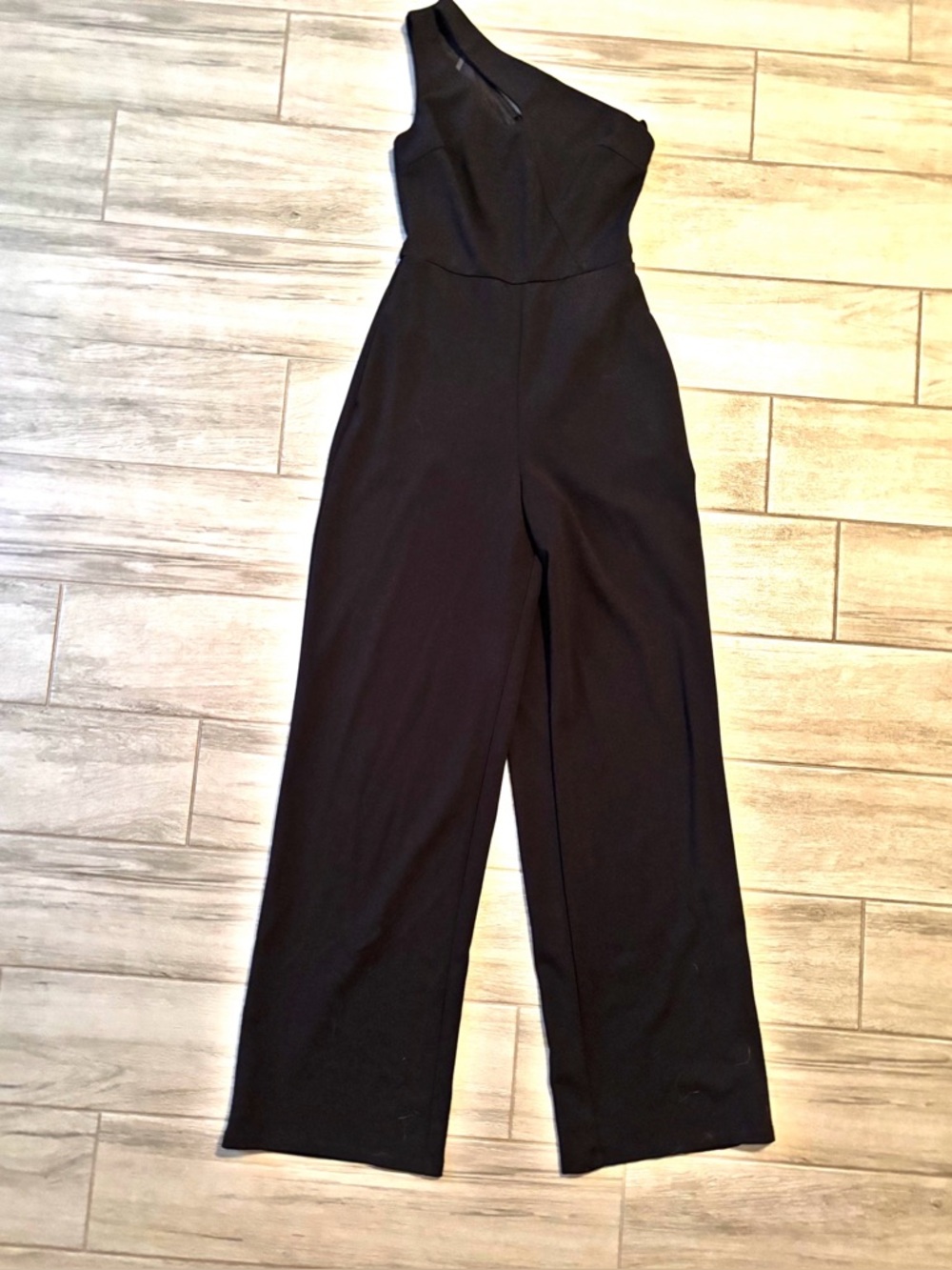 One-Shoulder Black Jumpsuit